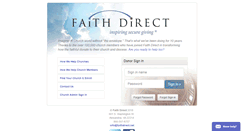 Desktop Screenshot of membership.faithdirect.net